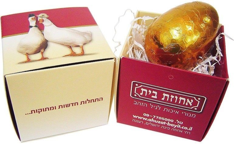 ביצת הפתעה משוקולד באריזת מתנה 